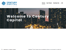 Tablet Screenshot of centurycapital.com